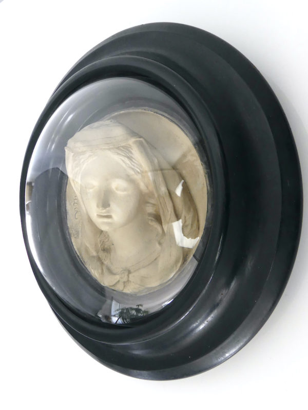 Reliquaire antique à la vierge Napoléon III (profil 3/4)