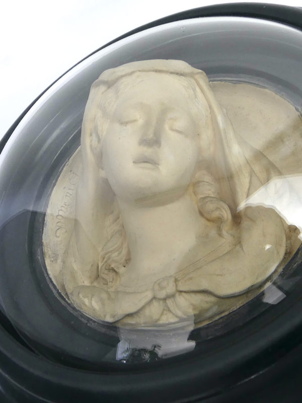 Reliquaire antique à la vierge Napoléon III (dessous 3/4)