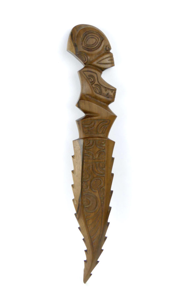 Couteau Tiki Peka énana en Miro (face)