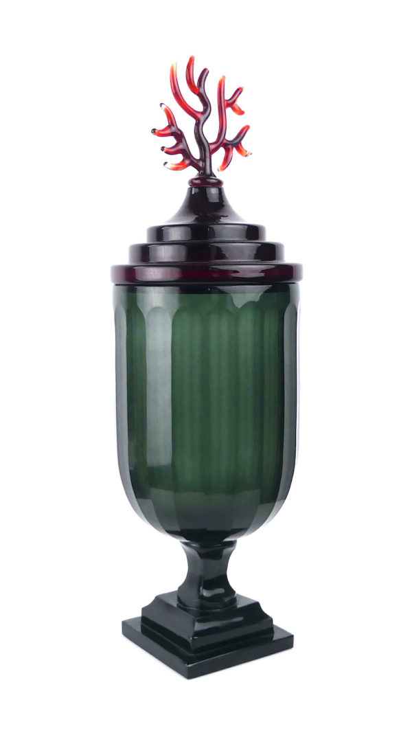 Drageoir corail en verre style Murano (3/4)