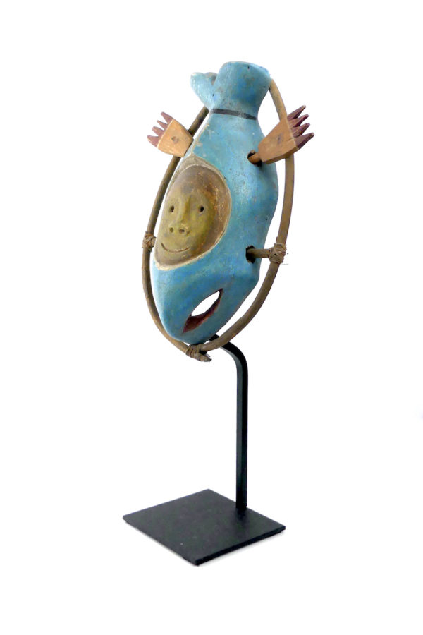 Masque céphalomorphe esprit poisson bleu (3/4)