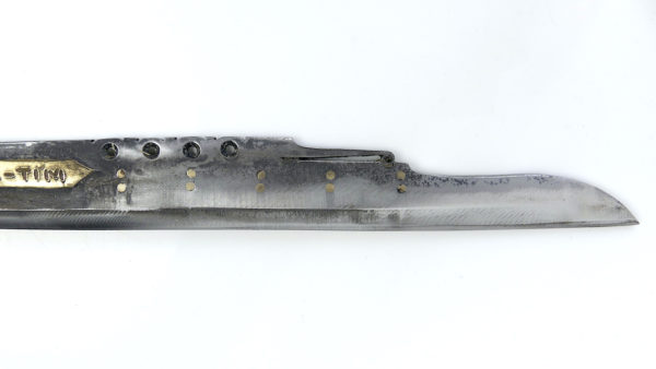 Sabre de guerrier Parang Ilang Mandau Dayak (lame détail)