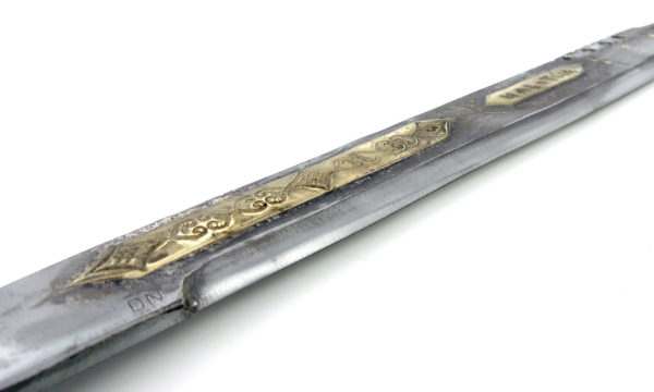 Sabre de guerrier Parang Ilang Mandau Dayak (détail lame)