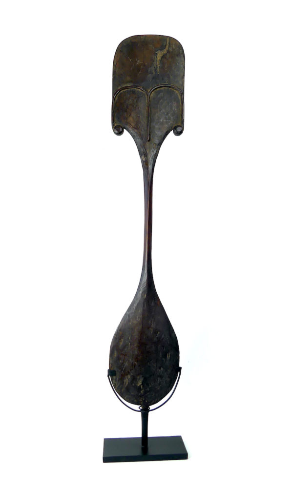 Pagaie de danse Rapa en bois de Toromiro (dos)