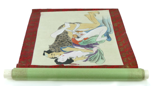 Shunga makimono 5 peintures érotiques japonaises (ouvert)
