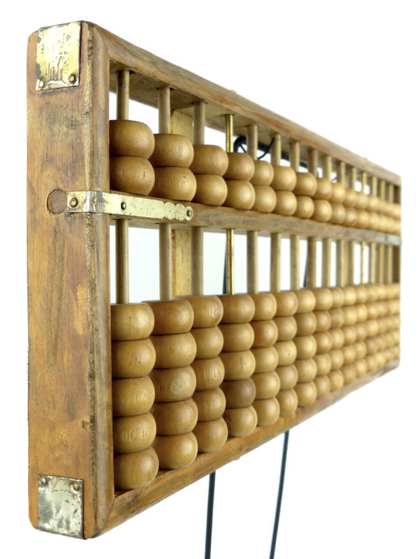 Boulier chinois Suan Pan (horizontal 3/4)