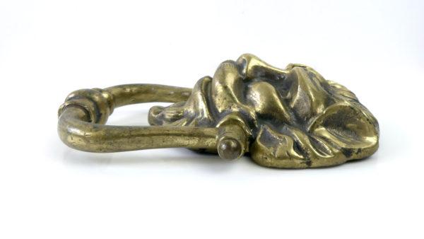 Heurtoir tête de lion en laiton (profil)