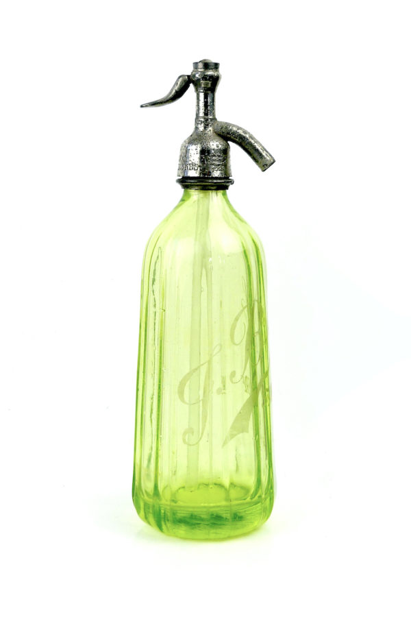 Siphon à eau de Seltz en ouraline (profil)