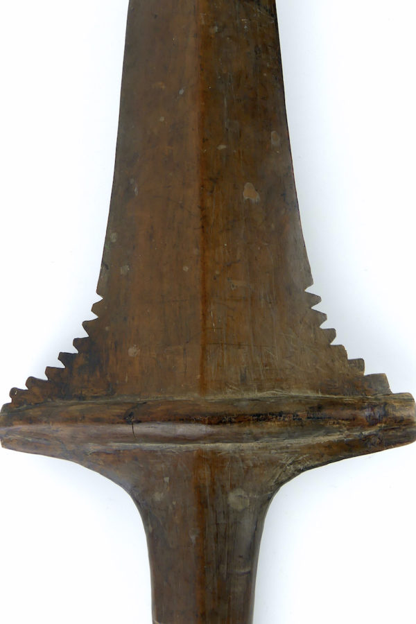 Grande massue de guerre Kinikini fidjienne (détail)