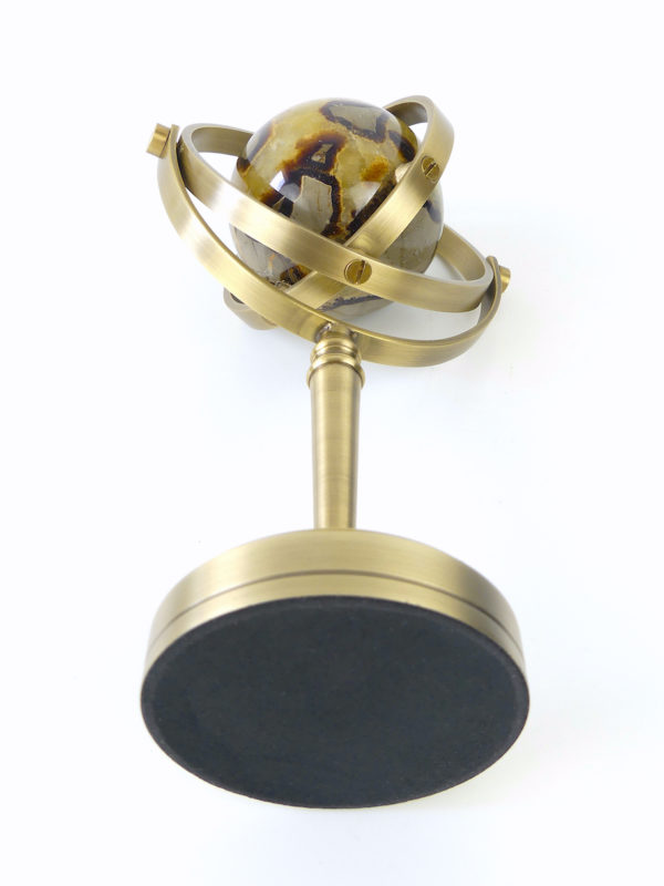 Sphère armillaire à la pierre septaria (dessous 3/4)