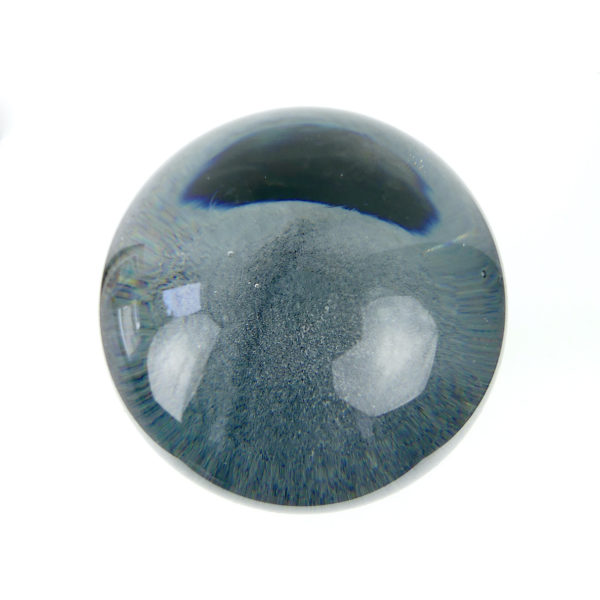Grande sulfure bleu turquoise méduse fossilisée en verre (dessus)