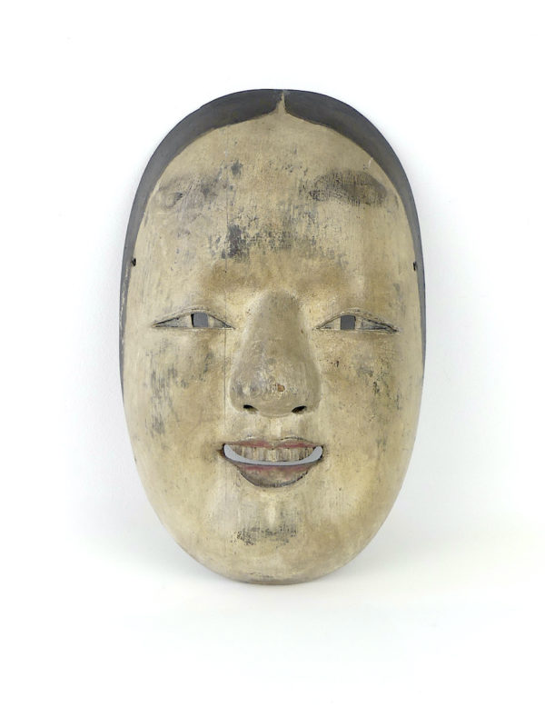 Masque zō-onna ko-omote en bois Taishō (face)