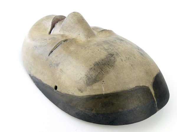 Masque zō-onna ko-omote en bois Taishō (dessus 3/4)