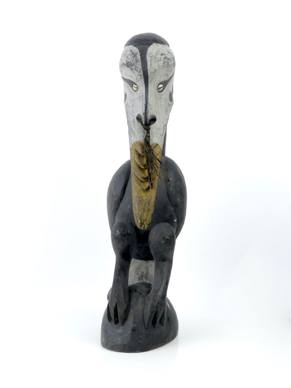 Cimier iatmul Calao anthropomorphe (face)