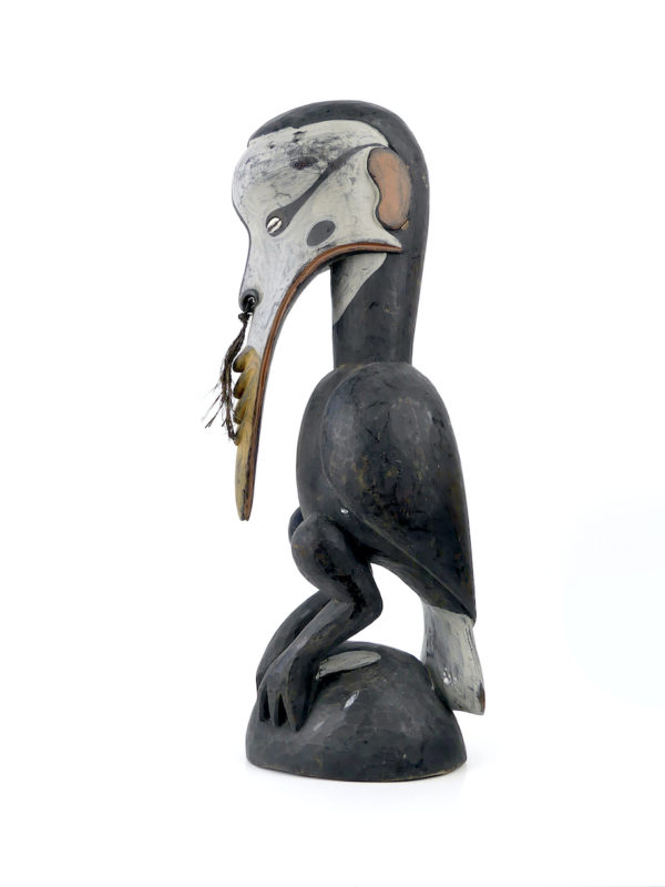 Cimier iatmul Calao anthropomorphe (profil)