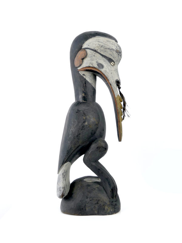 Cimier iatmul Calao anthropomorphe (profil)