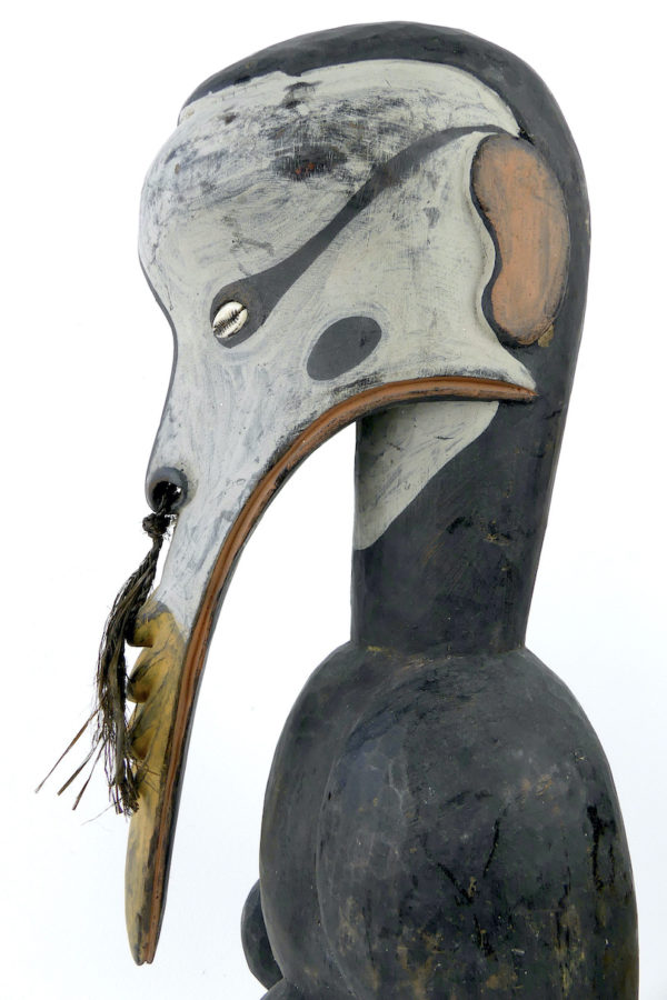 Cimier iatmul Calao anthropomorphe (détail)