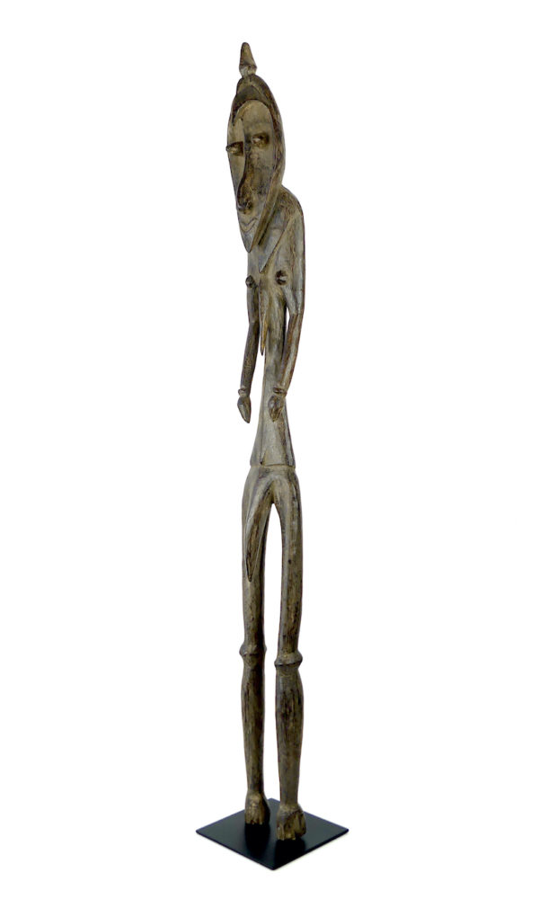 Grande statue d’ancêtre Ramu anthropo-zoomorphe (3/4)