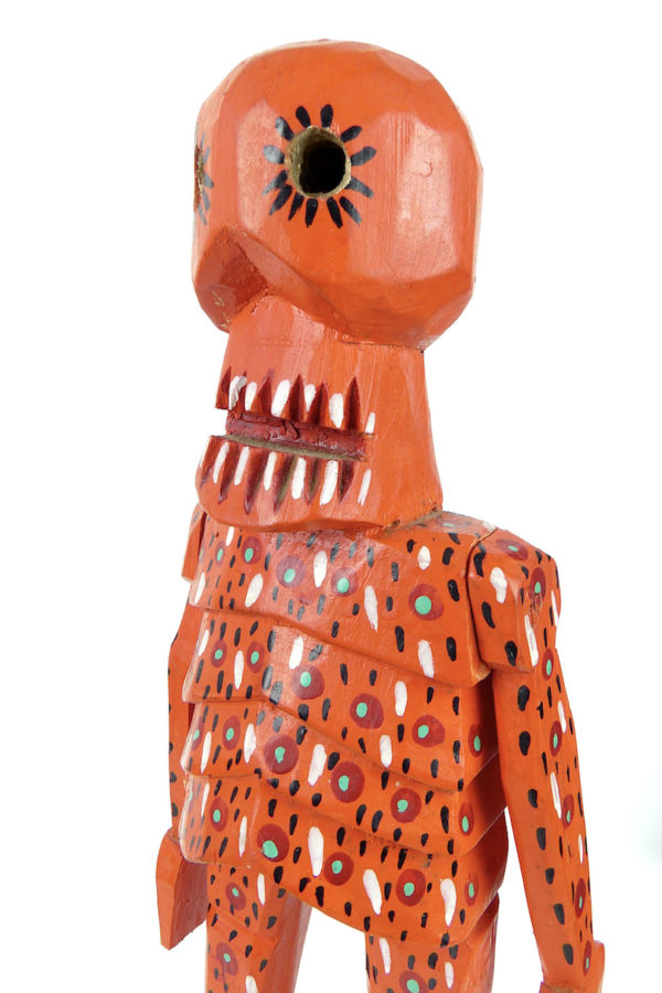 Grand squelette orange du Guatemala (détail 3/4)