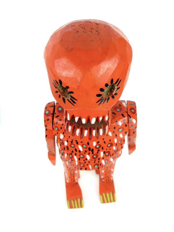 Grand squelette orange du Guatemala (dessus)