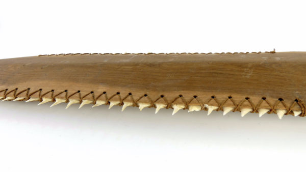 Grand couteau de guerrier Kiribati des Îles Gilbert (dents)