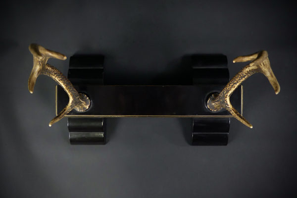 Katana kake porte sabre en bois laqué (dessus)