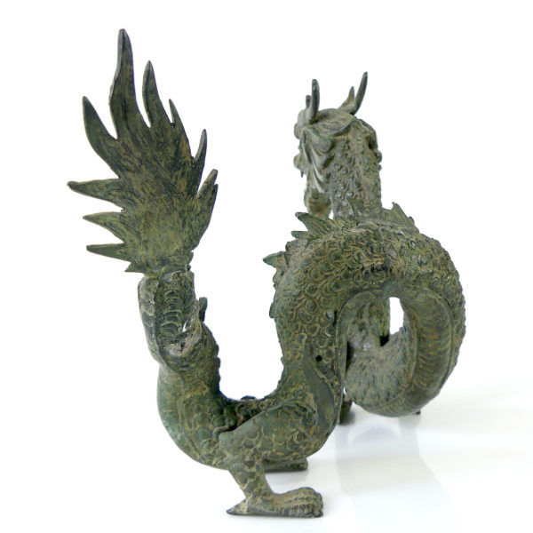 Bronze dragon oriental thaïlandais (dos)