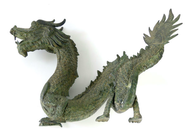 Bronze dragon oriental thaïlandais (dessous)