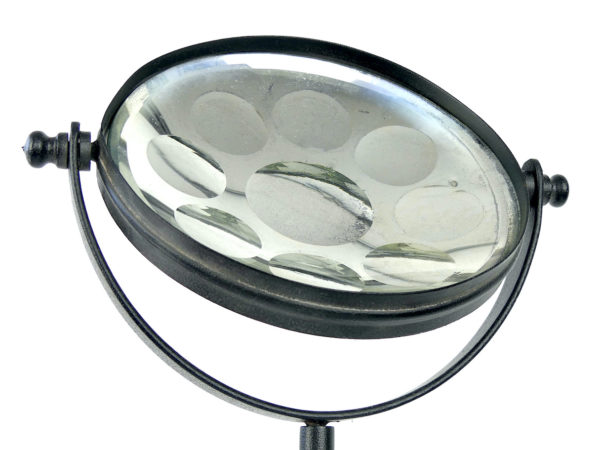 Miroir facetté sur pied Scialytique design (détail)