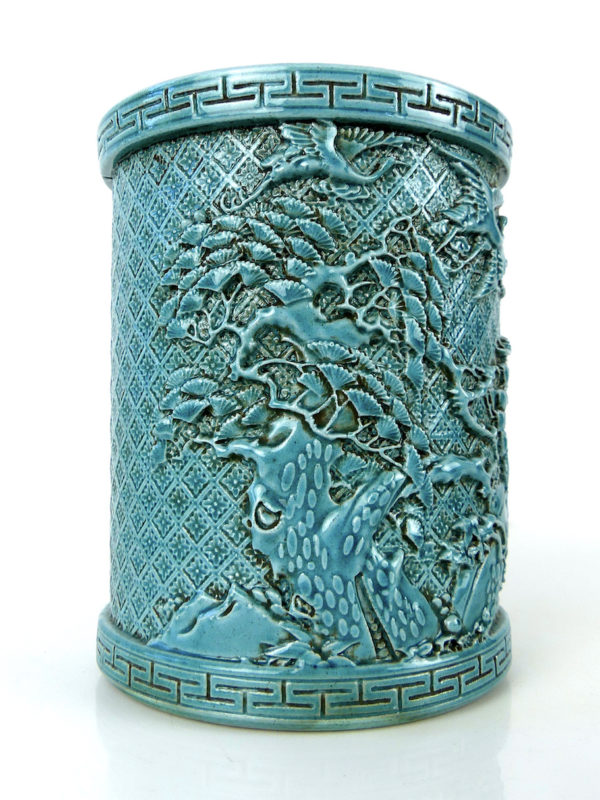 Pot chinois à calligraphie (profil)