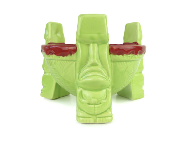 Bol Moaï vintage en céramique Squid Tiki Farm (face)