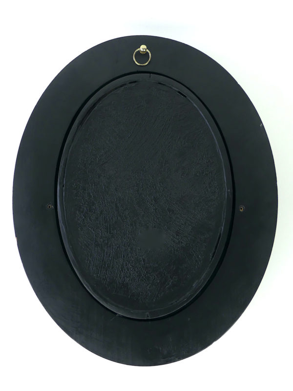 Cadre oval d’élytres à verre bombé (dos)