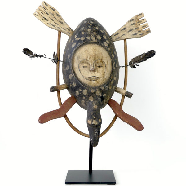   Masque céphalomorphe esprit pingouin style yupik (face)