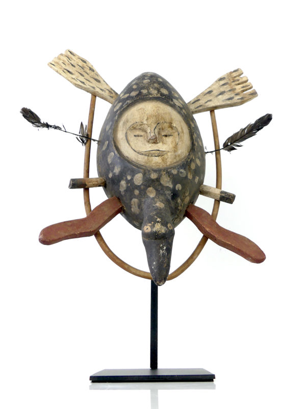   Masque céphalomorphe esprit pingouin style yupik (face)