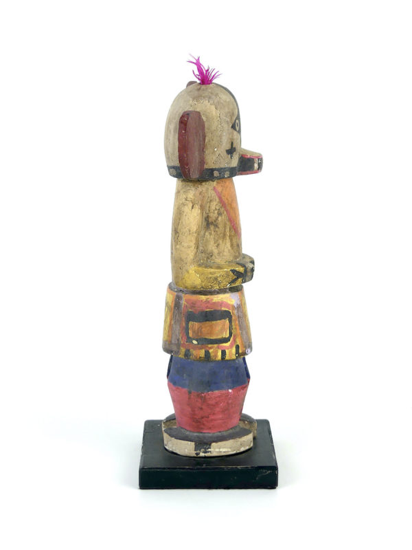 Poupée Kachina aux grandes oreilles plates en bois (profil)