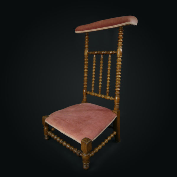 Prie-dieu antique XIXe style Napoléon III (3/4)