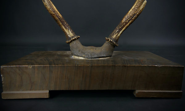 Katana kake massacre de cerf et bois massif Meiji (détail)