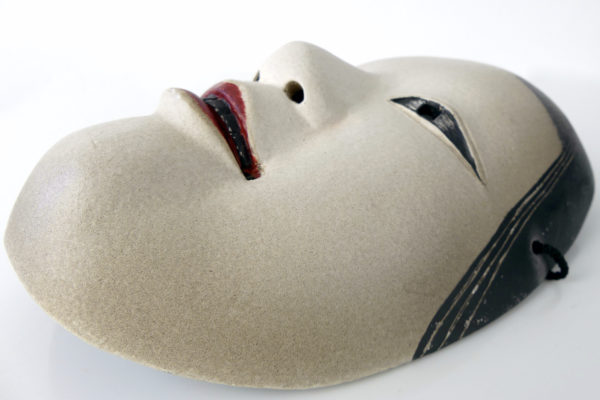 Masque zō-onna ancien théâtre Nô Shōwa (3/4)