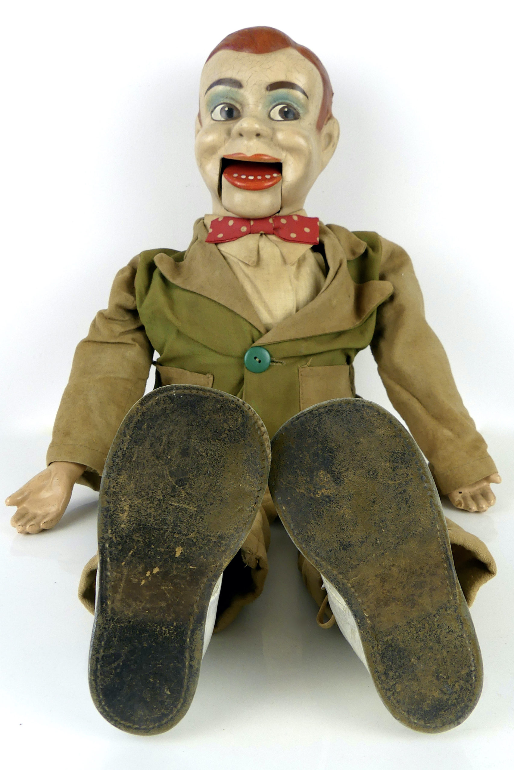 Marionnette Jerry Mahoney 1950 - Poupée rare de collection USA - OVIRY