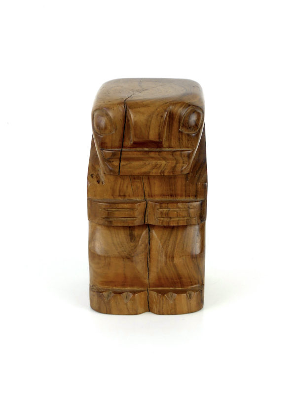 Tiki calédonien en bois précieux (face)