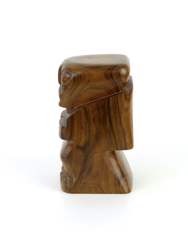 Tiki calédonien en bois précieux (profil)