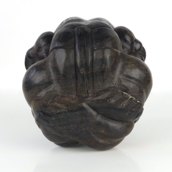 Statue Bouddha pleureur Orang Malu en ébène (dessous)