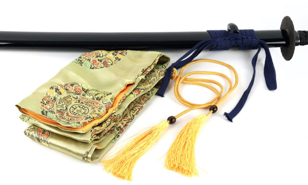 Grand katana ondachi sabre japonais Edo (détail)