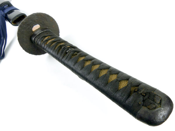 Grand katana ondachi sabre japonais Edo (poignée)