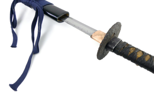 Grand katana ondachi sabre japonais Edo (détail)