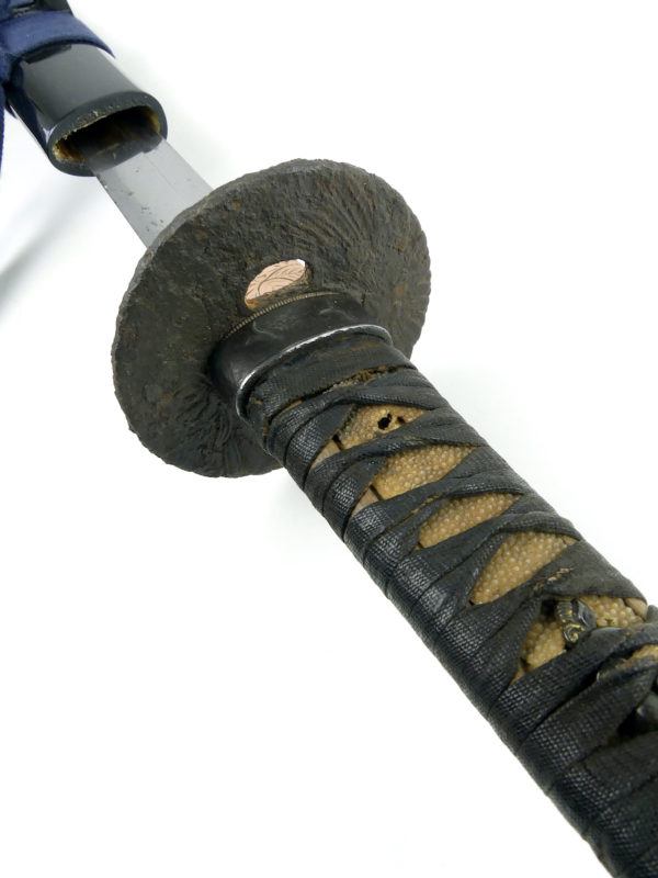 Grand katana ondachi sabre japonais Edo (détail)