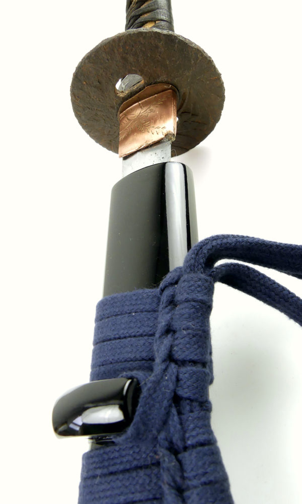 Grand katana ondachi sabre japonais Edo (détail)