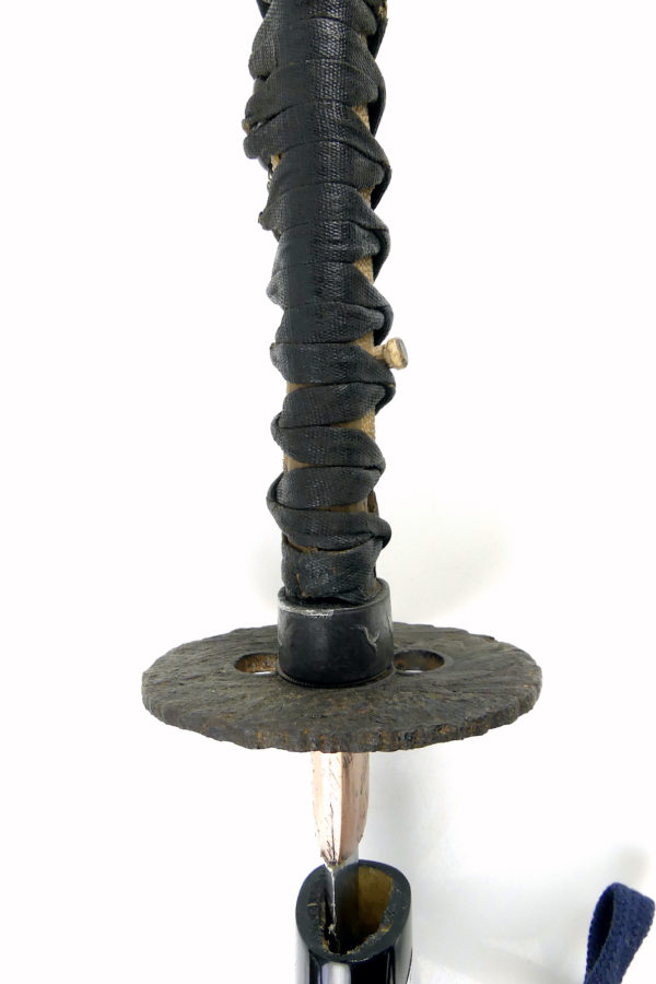 Grand katana ondachi sabre japonais Edo (détail)