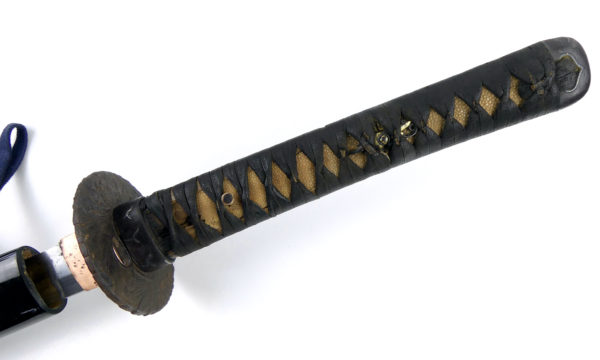 Grand katana ondachi sabre japonais Edo (poignée)