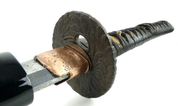 Grand katana ondachi sabre japonais Edo (détail)